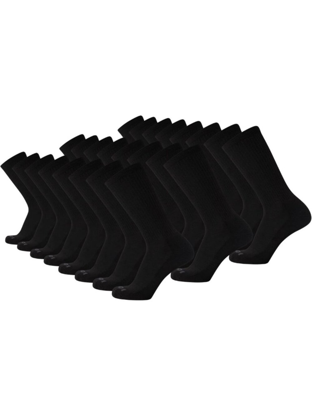 Cushioned Comfort Men's Athletic Crew Socks - 24 Pack, Soft & Durable Sports